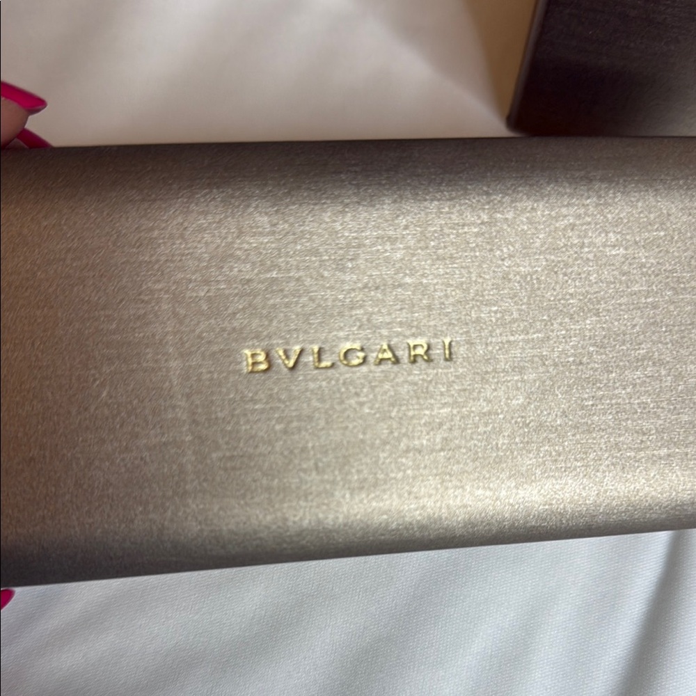 Bulgari Bordeaux (Red) Cat Eye Glasses with Sleek Design - Picture 6 of 6